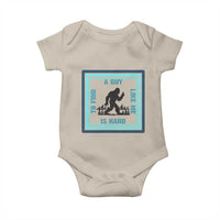 Bigfoot Lover Gift Baby Onesie A Guy Like Me Is Hard To Find - Wonder Print Shop