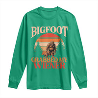 Bigfoot Grabbed My Wiener Long Sleeve Shirt Funny Dachshund Lover Gift - Wonder Print Shop