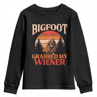 Bigfoot Grabbed My Wiener Youth Sweatshirt Funny Dachshund Lover Gift - Wonder Print Shop