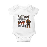 Bigfoot Grabbed My Wiener Baby Onesie Funny Dog Lover Gift - Wonder Print Shop