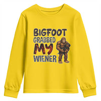 Bigfoot Grabbed My Wiener Youth Sweatshirt Funny Dog Lover Gift - Wonder Print Shop