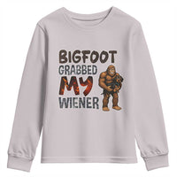 Bigfoot Grabbed My Wiener Youth Sweatshirt Funny Dog Lover Gift - Wonder Print Shop