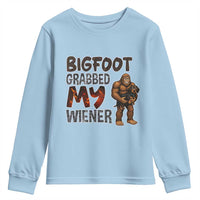 Bigfoot Grabbed My Wiener Youth Sweatshirt Funny Dog Lover Gift - Wonder Print Shop