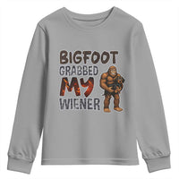 Bigfoot Grabbed My Wiener Youth Sweatshirt Funny Dog Lover Gift - Wonder Print Shop