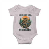 I Cant I Have Plans With Bigfoot Baby Onesie Funny Cryptid Lover Gift - Wonder Print Shop