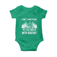 Funny Bigfoot Driving Car Baby Onesie I Cant I Have Plans With Bigfoot - Wonder Print Shop