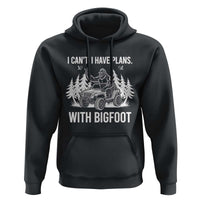 Funny Bigfoot Driving Car Hoodie I Cant I Have Plans With Bigfoot - Wonder Print Shop