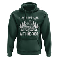 Funny Bigfoot Driving Car Hoodie I Cant I Have Plans With Bigfoot - Wonder Print Shop