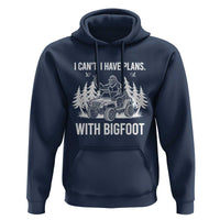 Funny Bigfoot Driving Car Hoodie I Cant I Have Plans With Bigfoot - Wonder Print Shop
