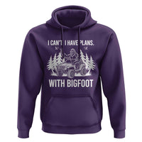Funny Bigfoot Driving Car Hoodie I Cant I Have Plans With Bigfoot - Wonder Print Shop