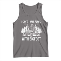 Funny Bigfoot Driving Car Tank Top I Cant I Have Plans With Bigfoot - Wonder Print Shop