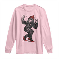 Funny Sexy Bigfoot Selfie Long Sleeve Shirt Sasquatch Lover Gift