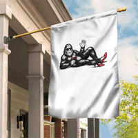 Funny Sassquatch Sexy Garden Flag Bigfoot With Cocktail Party Humor - Wonder Print Shop