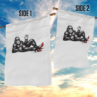Funny Sassquatch Sexy Garden Flag Bigfoot With Cocktail Party Humor - Wonder Print Shop