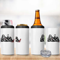 Funny Sassquatch Sexy 4 in 1 Can Cooler Tumbler Bigfoot With Cocktail Party Humor