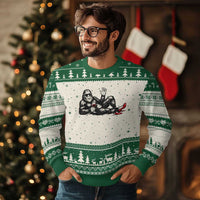 Funny Sassquatch Sexy Ugly Christmas Sweater Bigfoot With Cocktail Party Humor - Wonder Print Shop