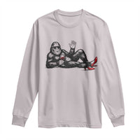 Funny Sassquatch Sexy Long Sleeve Shirt Bigfoot With Cocktail Party Humor - Wonder Print Shop