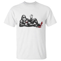 Funny Sassquatch Sexy T Shirt Bigfoot With Cocktail Party Humor - Wonder Print Shop