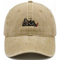 Funny Sassquatch Sexy Washed Cotton Baseball Cap Bigfoot With Cocktail Party Humor