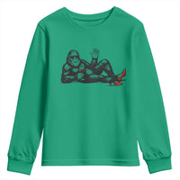 Funny Sassquatch Sexy Youth Sweatshirt Bigfoot With Cocktail Party Humor - Wonder Print Shop