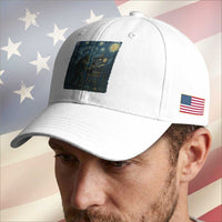 Funny Bigfoot Painting Starry Night Art Parody Gift Baseball Cap