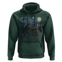 Funny Bigfoot Painting Starry Night Art Parody Gift Hoodie - Wonder Print Shop