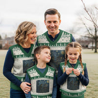 Funny Bigfoot Painting Starry Night Art Parody Gift V-Neck Knit Sweater Vest - Wonder Print Shop