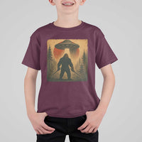 Samurai Bigfoot T Shirt For Kid Japanese Vintage Ukiyoe Style - Wonder Print Shop