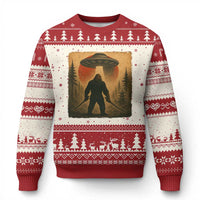 Samurai Bigfoot Ugly Christmas Sweater Japanese Vintage Ukiyoe Style - Wonder Print Shop