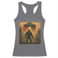 Samurai Bigfoot Racerback Tank Top Japanese Vintage Ukiyoe Style - Wonder Print Shop