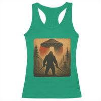 Samurai Bigfoot Racerback Tank Top Japanese Vintage Ukiyoe Style - Wonder Print Shop