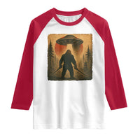 Samurai Bigfoot Raglan Shirt Japanese Vintage Ukiyoe Style - Wonder Print Shop