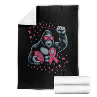 Funny Bigfoot Football Throw Blanket Breast Cancer Awareness Gift - Wonder Print Shop