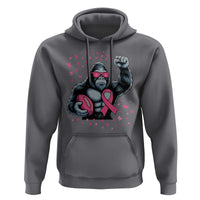 Funny Bigfoot Football Hoodie Breast Cancer Awareness Gift - Wonder Print Shop