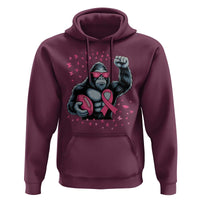 Funny Bigfoot Football Hoodie Breast Cancer Awareness Gift - Wonder Print Shop
