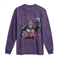 Funny Bigfoot Football Long Sleeve Shirt Breast Cancer Awareness Gift - Wonder Print Shop