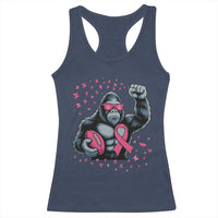 Funny Bigfoot Football Racerback Tank Top Breast Cancer Awareness Gift - Wonder Print Shop