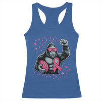 Funny Bigfoot Football Racerback Tank Top Breast Cancer Awareness Gift - Wonder Print Shop