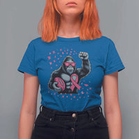 Funny Bigfoot Football T Shirt For Women Breast Cancer Awareness Gift - Wonder Print Shop
