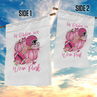 Football Breast Cancer Awareness Garden Flag In October We Wear Pink Gift - Wonder Print Shop