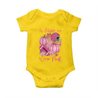 Football Breast Cancer Awareness Baby Onesie In October We Wear Pink Gift - Wonder Print Shop