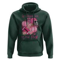 Football Breast Cancer Awareness Hoodie In October We Wear Pink Gift - Wonder Print Shop