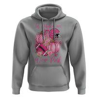 Football Breast Cancer Awareness Hoodie In October We Wear Pink Gift - Wonder Print Shop