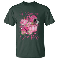 Football Breast Cancer Awareness T Shirt In October We Wear Pink Gift - Wonder Print Shop