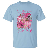 Football Breast Cancer Awareness T Shirt In October We Wear Pink Gift - Wonder Print Shop