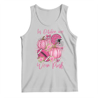 Football Breast Cancer Awareness Tank Top In October We Wear Pink Gift - Wonder Print Shop
