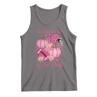 Football Breast Cancer Awareness Tank Top In October We Wear Pink Gift - Wonder Print Shop