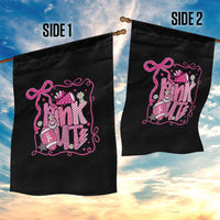 Pink Out Garden Flag Football Support Breast Cancer Gift - Wonder Print Shop