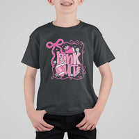 Pink Out T Shirt For Kid Football Support Breast Cancer Gift - Wonder Print Shop