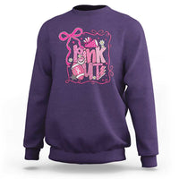Pink Out Sweatshirt Football Support Breast Cancer Gift - Wonder Print Shop